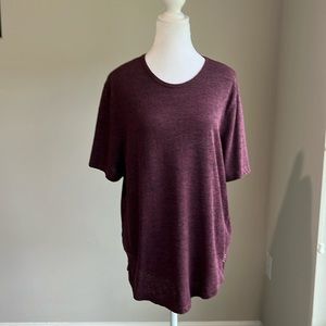 Five Four women’s burgundy&black knit top